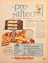 Robin Hood Flour Pre-Sifted New Way is Better Baking 1961 Vintage Print Ad - $14.75
