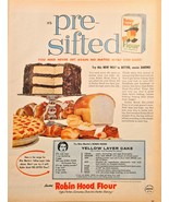 Robin Hood Flour Pre-Sifted New Way is Better Baking 1961 Vintage Print Ad - $14.75