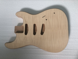 Unfinish Electric Guitar Body With Flame Maple Veneer - £70.60 GBP