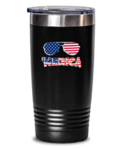 Independence Day Tumbler Merica Independence Day Black-T-20oz  - £23.13 GBP