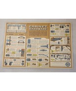 CHEVROLET SUPER SERVICE 1961 ~ CABINET HARDWARE ~ 16”x11” poster vtg GM ... - £18.30 GBP