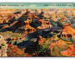 View From El Tovar Hotel Granite Grand Canyon Arizona UNP Linen Postcard Z1 - $2.92