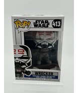 WRECKER THE BAD BATCH STAR WARS CLONE WARS FUNKO POP! VINYL FIGURE #413 - £7.54 GBP