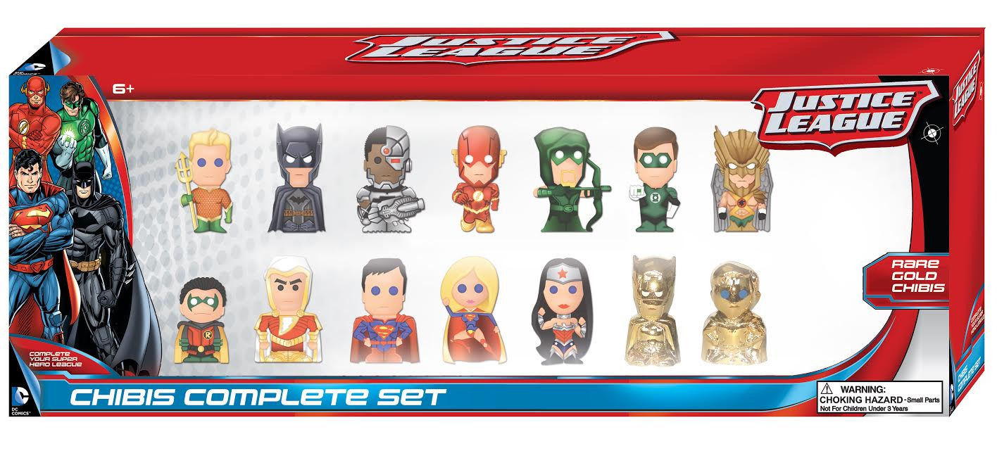 DC Comics Justice League Chibi Figures Collectors Set of 14, ND 2016 MIB SEALED - $14.50