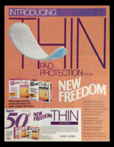 1983 New Freedom Thin Maxi Pads Circular Coupon Advertisement - £14.80 GBP