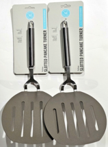 2 Pack Martha Stewart Nylon Slotted Pancake Turner Large Size Nonstick Safe - £23.97 GBP