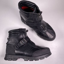 Polo Ralph Lauren Dylon Boots Black Men's Sz 9.5D Fall Winter Rain Snow - $54.44