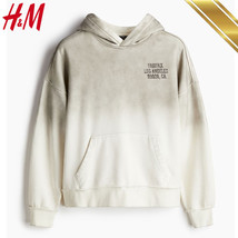 H&amp;M Oversized Fit Printed Hoodie Beige Shaded - H&amp;M x Los Angeles x California - £109.00 GBP