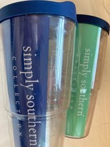 Tervis Simply Southern Lot of 2 Tumbler Travel Coffee Mugs - £11.89 GBP