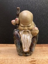Vintage Shiwan Artistic Ceramic Mudman Figurine Old Man Of The South Pol... - $10.85