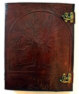 10x13 Tree of Life Leather Bound Book of Shadows or Journal! - $1,052.54 MXN