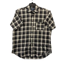 Ralph Lauren Shirt Mens Size Large Black Cotton Plaid Blake Button Up Casual - £13.77 GBP