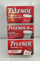Tylenol Acetaminophen 8 HR Muscle Aches &amp; Pain Relief 500/650mg Coated/C... - £12.51 GBP