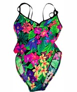 Vintage Barefoot Miss Swimsuit Size 7/8 Bold Tropical Strappy Back Made USA - €42,65 EUR