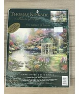 Candamar Designs Thomas Kinkade GARDEN OF PRAYER Embellished Cross Stitc... - $27.08 CAD