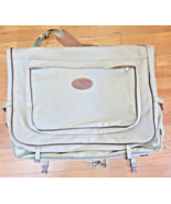 Ford Travel Bag Garment Bag Luggage Khaki Eddie Bauer Edition Canvas &amp; L... - $24.66