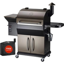 Z GRILLS 1060 sq. in. Pellet Grill and Smoker with cabinet storage, Bronze - £334.31 GBP