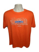 2015 NYRR Staten Island Half Run for Life Mens Medium Orange Jersey - $369.07 MXN