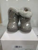 Olivia Miller Girl Grey Faux Fur Boots Size 7 065ap - £12.87 GBP
