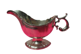 Vintage Silver Plated Sauce Gravy Boat 2&quot; Deep 5&quot; Tall - $19.75