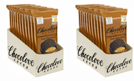 9/25 20 packs of 2 Chocolove Almond Butter Cups in Dark Chocolate | 55% ... - $29.69