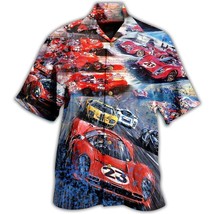 LeMans 24h vintage race Hawaiian shirts for men classic car nostalgia mo... - £22.71 GBP