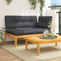  Pallet Corner Sofa Gray Anthracite Solid Acacia wood - $5,494.82 MXN