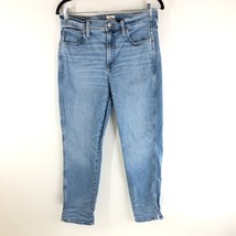 J Crew Womens 9&quot; Vintage Straight Jean With Side Slit Medium Wash Stretch 30 - £15.06 GBP