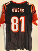 Reebok Women&#39;s NFL Jersey Cincinnati Bengals Terrell Owens Black sz M - £6.64 GBP