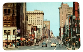 Main Street in Rochester Stores Downtown New York NY Dexter Press Postcard c1955 - £7.96 GBP