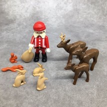 Playmobil Santa &amp; Woodland Creatures-Deer, Rabbits &amp; Squirrels-Christmas - £14.00 GBP