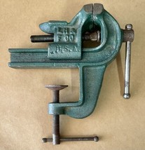 Vtg LH &amp; F Co Green Vice Clamp No 1 Littestown Hardware &amp; Foundry Hobby ... - $29.99
