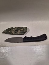 SOG Ace Fixed Blade Knife with Sheath Serrated - £19.73 GBP
