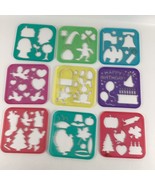 Tupperware Tupper Toys Stencil Set Art Supplies Animals Shapes Vintage 1... - $33.78 CAD