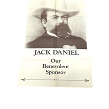 Jack Daniels Our Benevolent Sponsor Poster 24” X 35.75” READ Vintage Advertising - £33.72 GBP