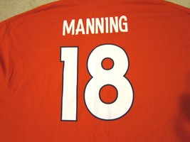Nfl 2024 New Denver Broncos #18 Peyton Manning Men&#39;s Xxl 2XL 3XL Shirt Jersey - £21.57 GBP