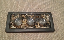 000 Zen Rock Garden Tea Lights Shot Glasses Tray Set - $242.13 MXN