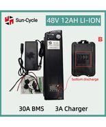 48V12Ah EBIKE Battery Pack Lithium Ion BMS Electric Bicycle Bottom Plug ... - $3,303.08 MXN