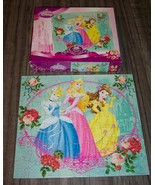 Walt Disney Princess CINDERELLA BELLE AURORA JIGSAW PUZZLE 63 Pieces Wit... - $16.93 CAD