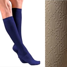 Activa Sheer Therapy (Cross Hatch) Dress Socks 15-20mmHg Navy Small - $31.04