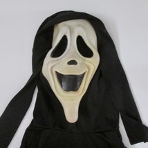 Scary Movie Spoof Smiley Ghostface Mask Attached Robe Small Maybe Child ... - £55.31 GBP