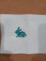 Completed Rabbit Bunny Easter Finished Cross Stitch Diy - £2.34 GBP