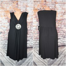 Scarlett Nite Plus Sz 18WP Formal Little Black Dress Sleeveless V Neck Sleeveles - £39.47 GBP