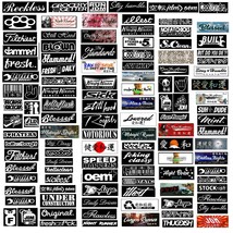 Automotive Sponsor Style JDM 120 Decals Stickers Pack V1 Car Racing Drif... - $13.75