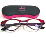 THEO Eyeglasses Frames buro 292 P Sparkly Polished Purple Matte Red 40-2... - $373.78
