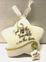 Hallmark 2018 God Put Twinkle In Stars and You Porcelain Keepsake Ornament - £3.95 GBP