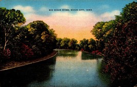 Vintage E.C. Kropp POSTCARD- Big Sioux River, Sioux City, Iowa BK52 - £2.34 GBP
