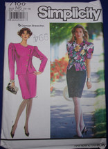 Simplicity Misses’ Misses Petite Suit Dress Size 10-18 #7100 Uncut - £4.61 GBP