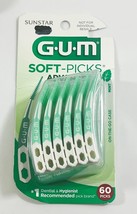 GUM Soft-Picks Advanced Mint Dental Care Floss Tooth Picks 60 Count Sealed - £6.61 GBP