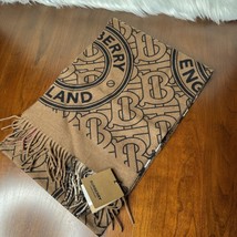 Burberry Cashmere Giant Check Scarf - Birch Brown - $495.00